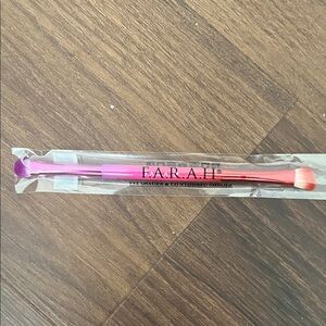 F.A.R.A.H Double-Ended Eye Makeup Brush - Purple and Pink